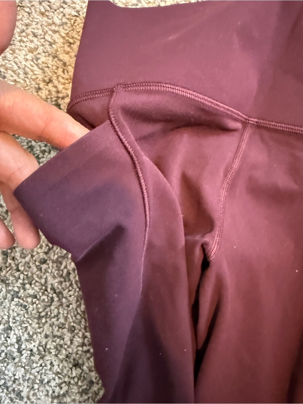 Athleta Maroon Sports Bra & Leggings Set - Picture 13 of 13